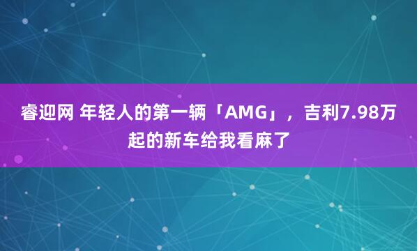睿迎网 年轻人的第一辆「AMG」，吉利7.98万起的新车给我看麻了
