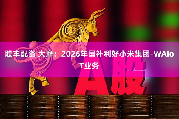 联丰配资 大摩：2026年国补利好小米集团-WAIoT业务